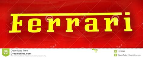 Ferrari Logo Stock Photo