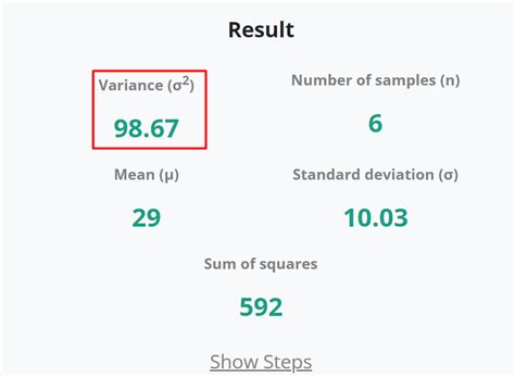 Variance Calculator