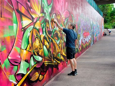 First Look At Brisbane’s First Street Art Wall At Ekibin Park - Greenslopes News