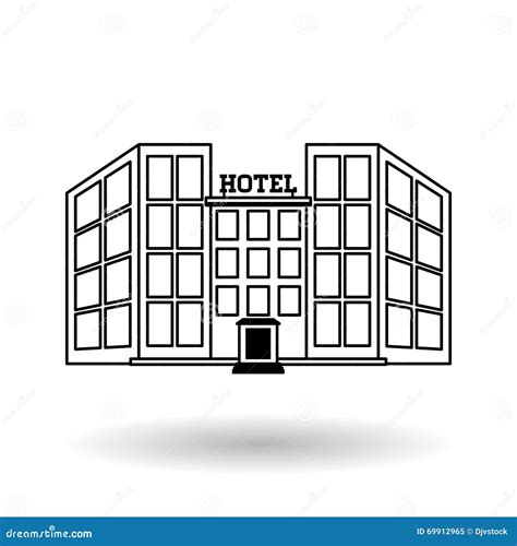 Hotel Vector Illustration , Vector Icon Stock Vector - Illustration of ...