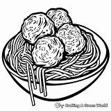 Spaghetti Coloring Pages  Free & Printable sketch template
