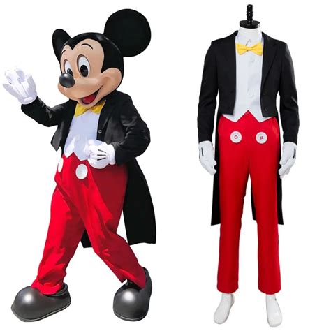 Custom Mickey Mouse Cosplay Costume Clothing Adult Tuxedo Dinner Suit ...