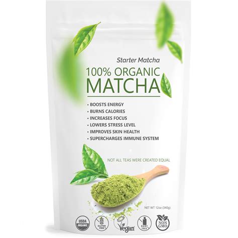 Starter Matcha, 100% Organic Matcha, Powdered Tea, 12 Oz - Walmart.com