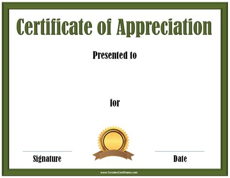 FREE Certificate of Appreciation Template | Customize Online