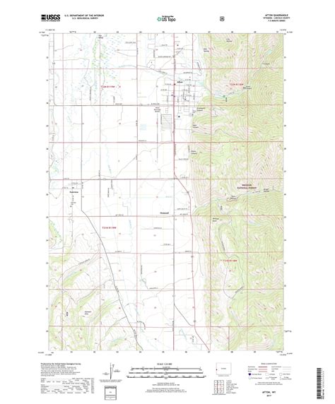 MyTopo Afton, Wyoming USGS Quad Topo Map