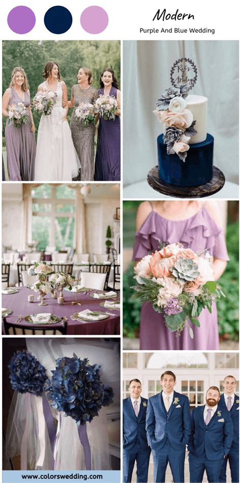 Colors Wedding | Top 8 Purple and Blue Wedding Color Combos