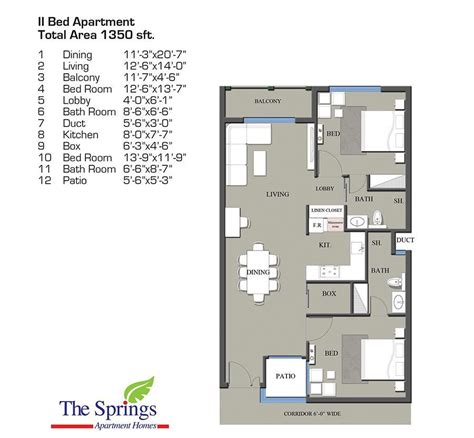 Luxury Apartments Floor Plans | Springs Apartment