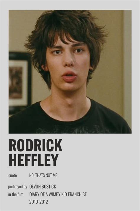 Rodrick Heffley | Music poster ideas, Movie posters minimalist, Iconic movie posters