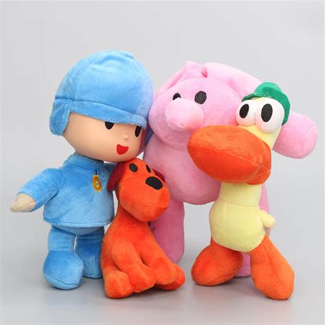 Newest 4pcs/lot Kids Brinquedos Gift Pocoyo Elly & Pato & POCOYO ...