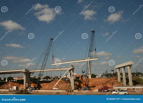 Interstate 69 Bridge Construction Near Houston, Texas Editorial Photography - Image of beam ...