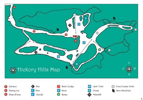 Hickory Hills Trail Map | Liftopia