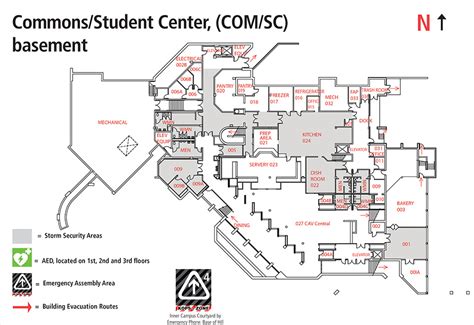 Student Center Building Map (SC) | Johnson County Community College