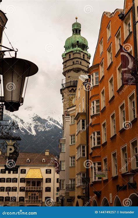 Innsbruck, Tirol/Austria - March 27 2019: Famous Golden Roof and City ...