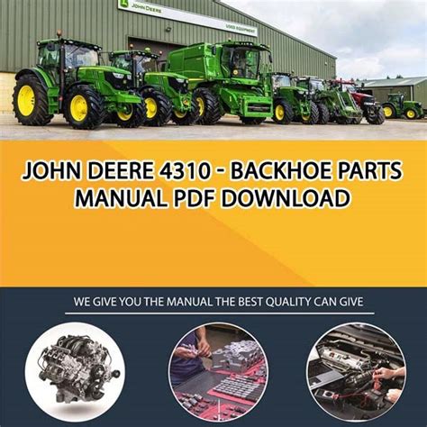 John Deere 4310 - Backhoe Parts Manual Pdf Download - Service manual Repair manual PDF Download