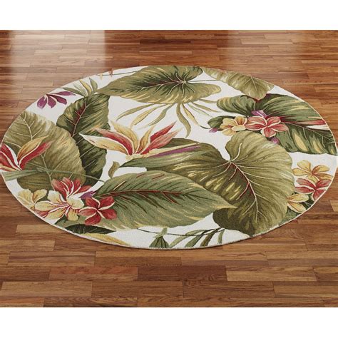 Paradise Haven Round Rugs | Round rugs, Rugs, Tropical rugs