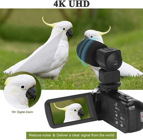 Camcorder Video Camera Ultra HD 4K 48MP Camcorder WIFI Camera Microphone Remote | eBay