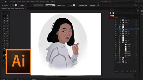 How To Create Vector Illustration in Adobe Illustrator CC | Vector Illustration | Flat Design ...