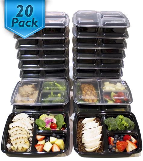 The Best 3 Compartment Meal Prep Containers • Bento Box • Healthy. Happy. Smart.