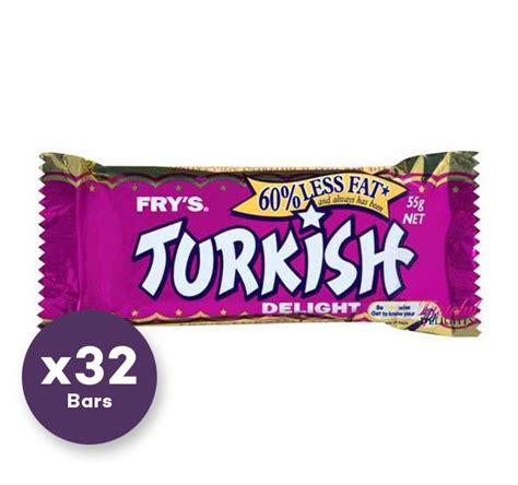 Cadbury Turkish Delight Bar 55g x32 bars - Sweet Dealer