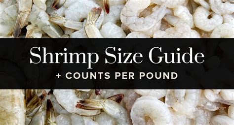 Shrimp Sizes and Counts per Pound (w/Shrimp Size Chart!)