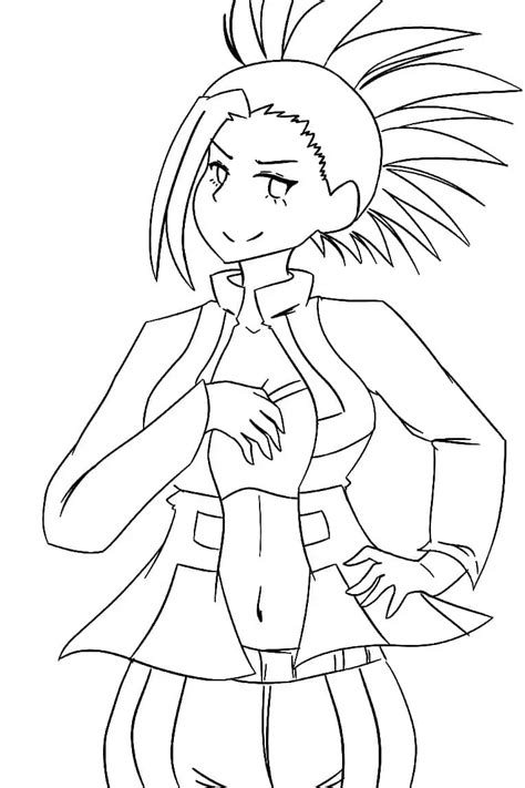 Momo Yaoyorozu Coloring Page