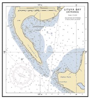 LITUYA BAY ENTRANCE nautical chart - ΝΟΑΑ Charts - maps