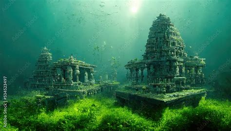 AI generated image of Dwaraka, the ancient Indian city submerged under ...