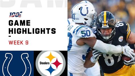 Colts vs. Steelers Week 9 Highlights | NFL 2019 - YouTube