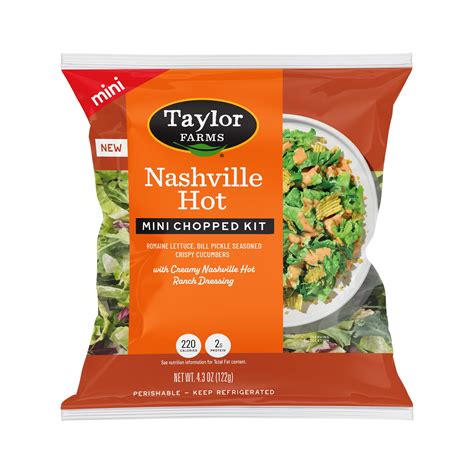 Taylor Farms Nashville Hot Mini Salad Kit, 4.3 oz, Fresh - Walmart.com