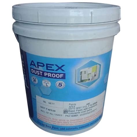 Asian Paints Apex Dust Proof Emulsion, 10 ltr at Rs 4070/bucket in ...