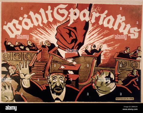 Spartacist Poster 1919 Stock Photo - Alamy