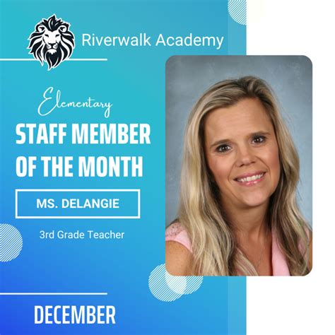 December Staff Member of the Month | Riverwalk Academy