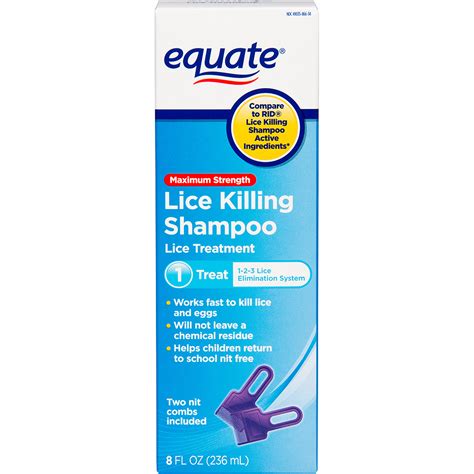 Easy To Use Equate Lice Treatment Shampoo 8 fl OZ Highly Effective For Hair Girl | eBay