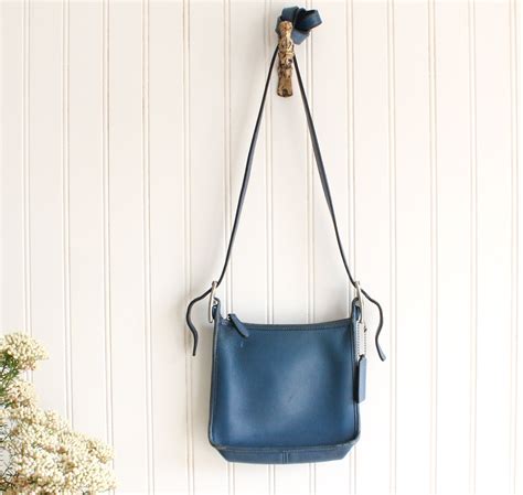 vintage blue Coach crossbody bag | Coach crossbody bag, Bags, Blue coach