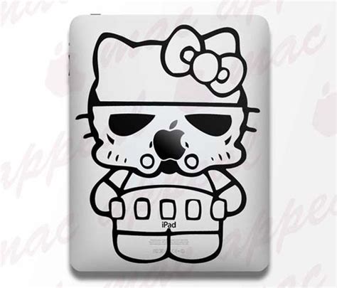 Hello Kitty Stormtrooper iPad Decal | Gadgetsin