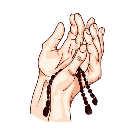 Ilustração De Mãos Rezando Usando Tasbih PNG , Rezar, Islamismo, Contas De Oração Imagem PNG e ...