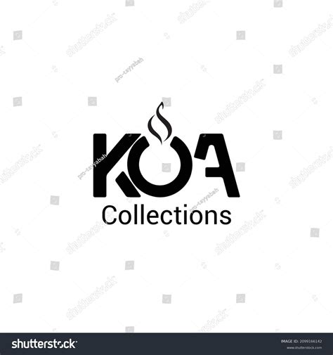 KOA Logo design candle KOA Logo - Royalty Free Stock Vector 2099166142 - Avopix.com