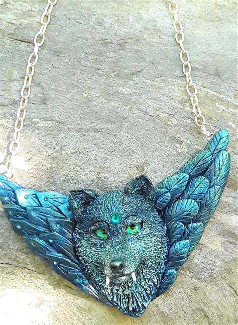 Wolf necklace Wolf Jewelry Animal Jewelry Carved Wolf Head | Etsy