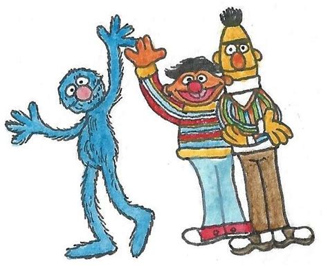 Bert, Ernie and Grover by brazilianferalcat on DeviantArt