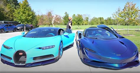 Battle Of Supercars: Watch This Bugatti Chiron Race Against A McLaren ...