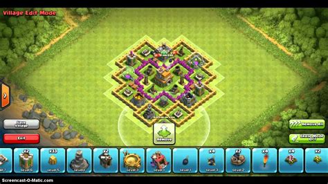 TH7 Trophy Base/ Anti Giant, Archers, Barbarians - YouTube