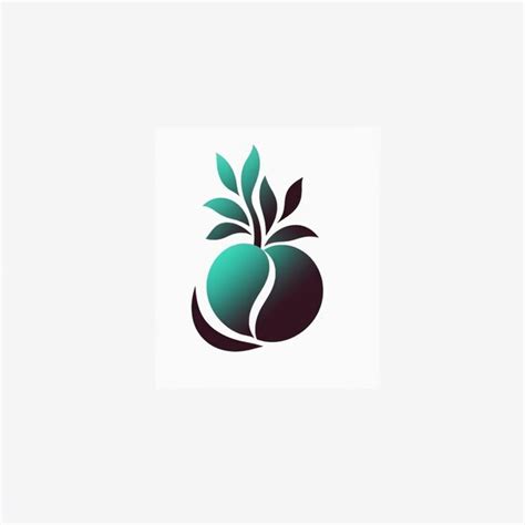 Premium AI Image | there is a logo that has a leaf on it generative ai