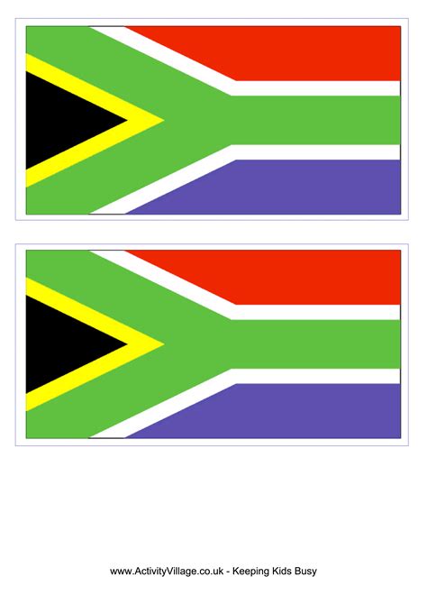 South African Flag - Download this free printable South African template A4 flag, A5 flag, 8 and ...