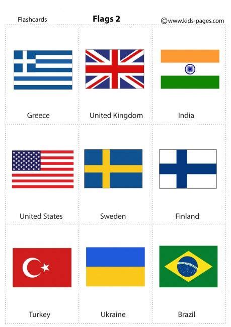 Favorite Flags Of The World Flashcards Alphabet Flash Cards Download Pdf