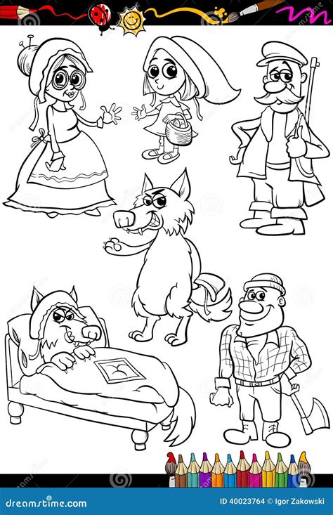 Adaptive Bachelor in the meantime red riding hood coloring pages value ...