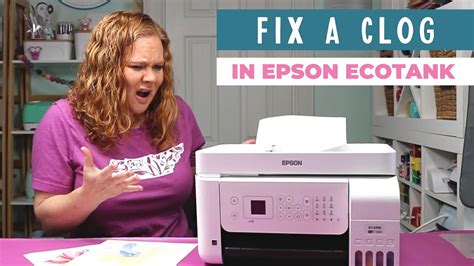 How to Fix a Clog on an Epson EcoTank Printer - YouTube