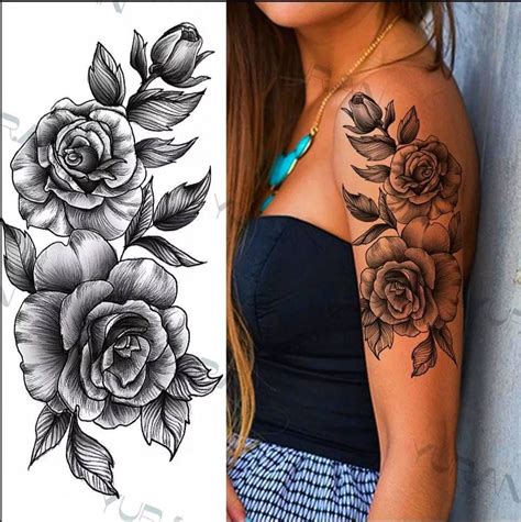 Full Arm Rose Tattoo: Nghệ Thuật Hoa Hồng Trên Cánh Tay Đầy Tinh Tế ...