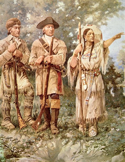 Lewis And Clark And Sacagawea Coloring Page