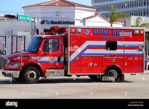 Miami Beach Florida,Alton Road,Miami Beach,Fire Rescue,red,emergency ...