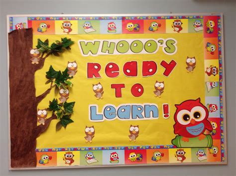 Cute Owl Bulletin Board Idea... | Owl theme classroom, Back to school ...